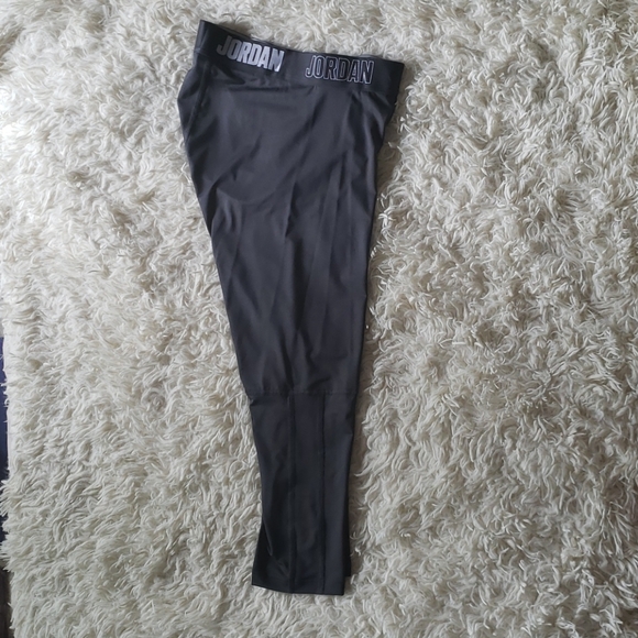 Nike Jordan 23 Alpha Dry  L Black Training Tights New - Picture 12 of 13